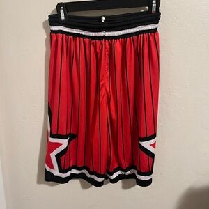 Stylish Red and Black Men's‎ Athletic Shorts